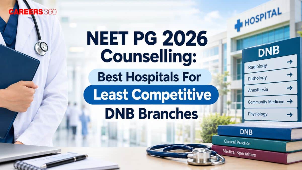 NEET PG 2026 Counselling: Best Hospitals For Least Competitive DNB Branches